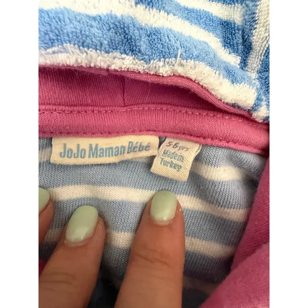 Jojo Maman Bebe hooded terrycloth toweling hoodie 5-6y